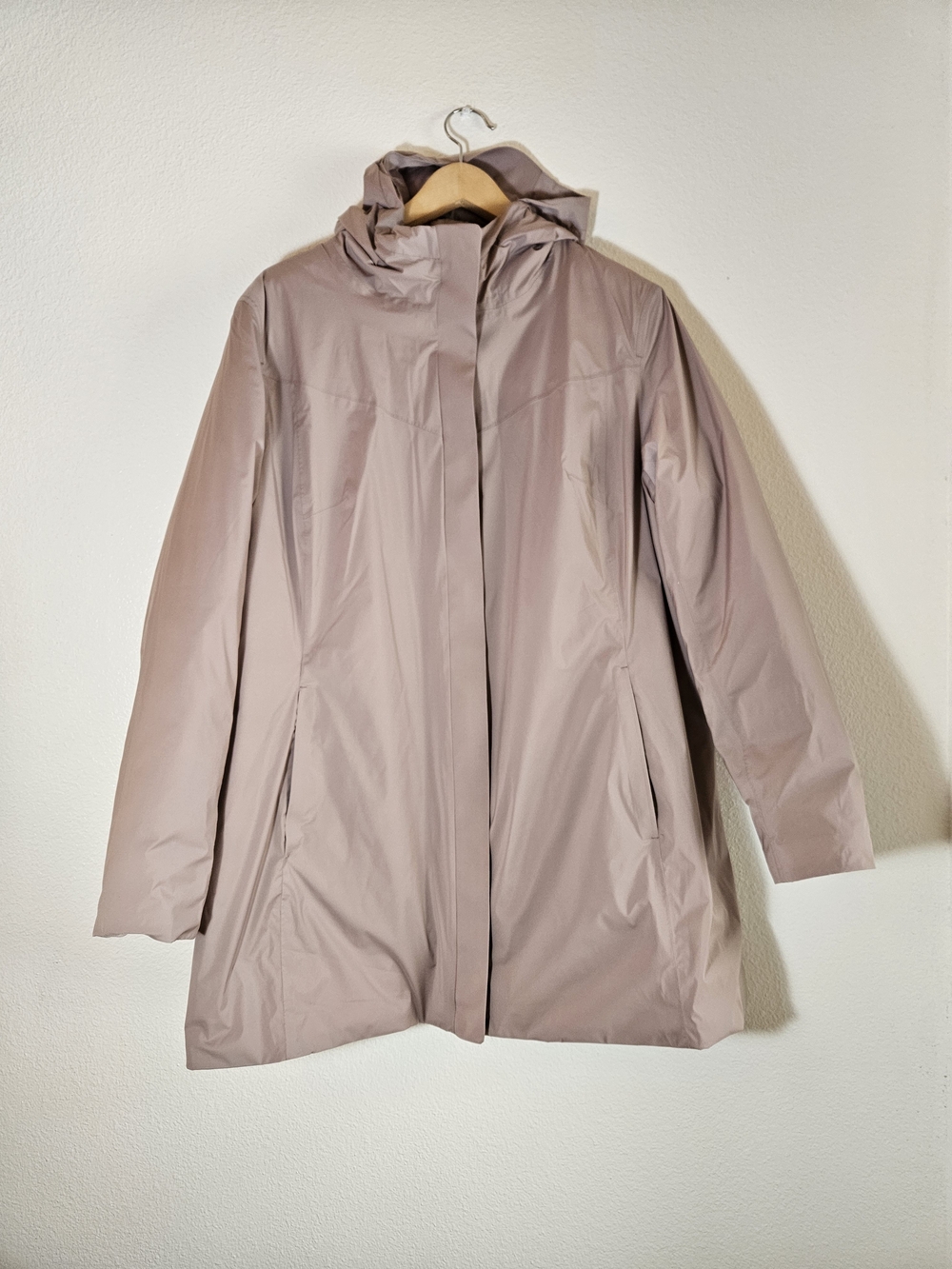 NWOT 32 Degrees Heat Hooded Light Blush Waterproof Puffer Coat